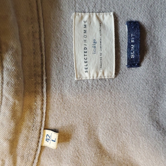 Selected/Homme western button down shirt, Grey. - Picture 4 of 4